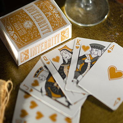 Integrity (Gold) Playing Cards&nbsp;by&nbsp;WJPC